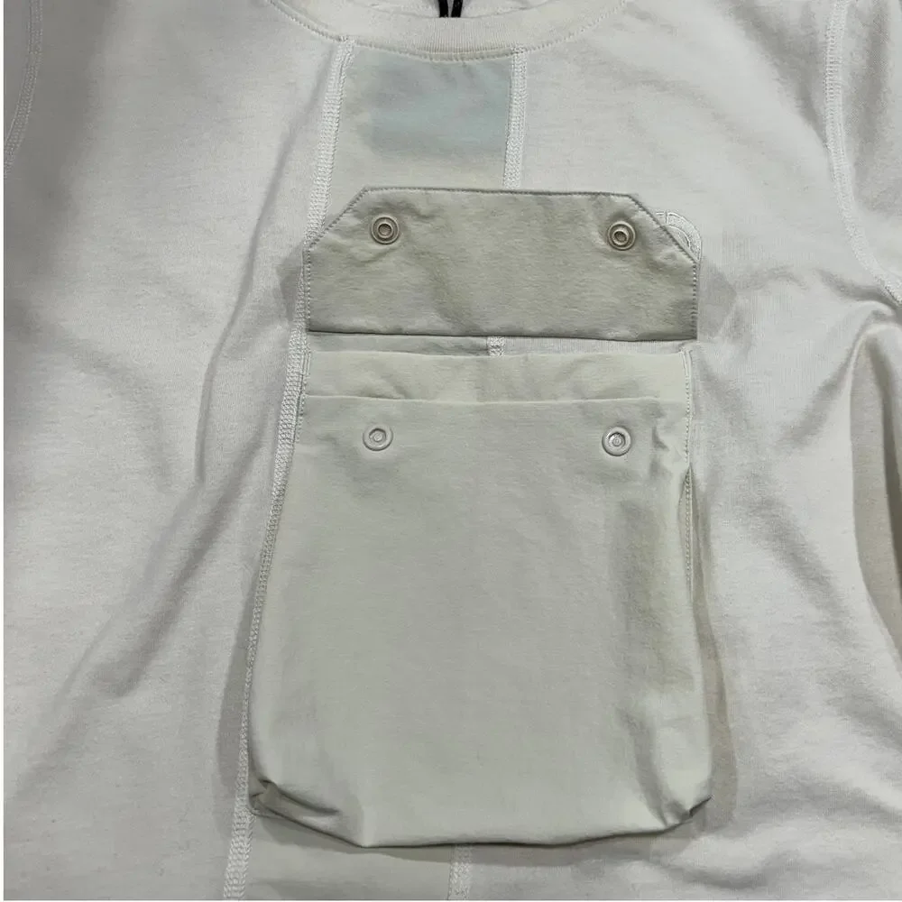 The North Face Men's Pocket Long Sleeve Shirt Cream Small, Never Worn